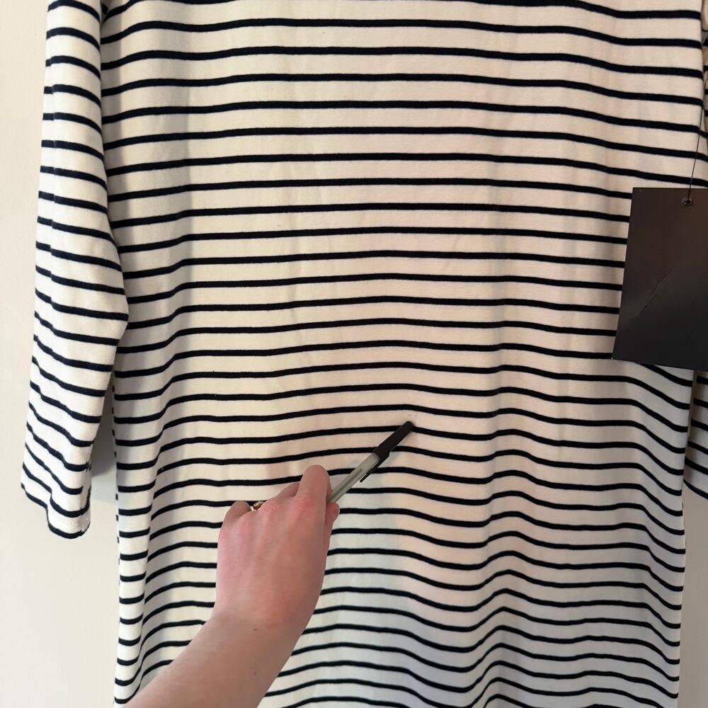 Pomander Place Tuckernuck NWT Striped Gio Maxi Dress Long Sleeve Cotton Size Lg - Picture 4 of 16